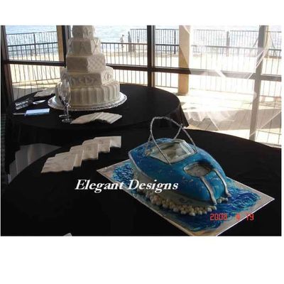Wake Board Boat For A Grooms Cake