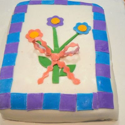 Quilted Mothers Day Cake