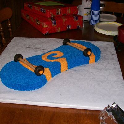 Skateboard Birthday Cake