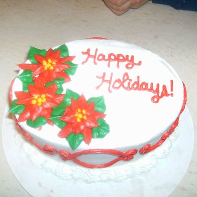 Poinsetta Cake