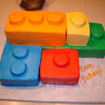 Giant Lego Birthday Cake