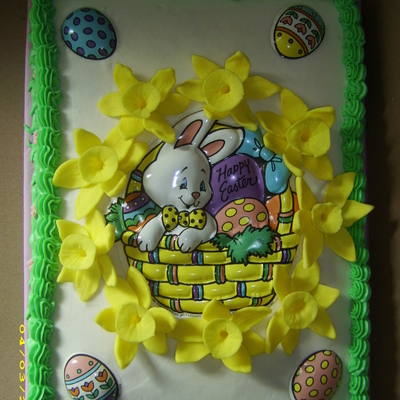 Bunny Daffodil Cake