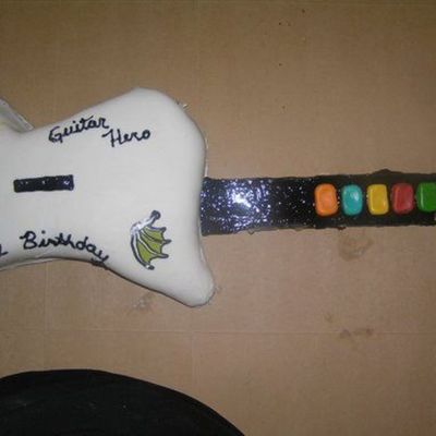 Guitar Hero Cake