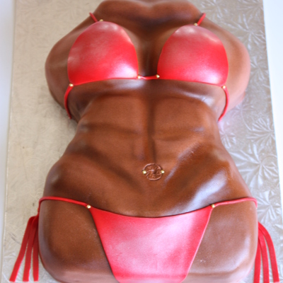 Bodybuilder Cake