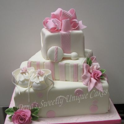 Pink And White Baby Girl Presents