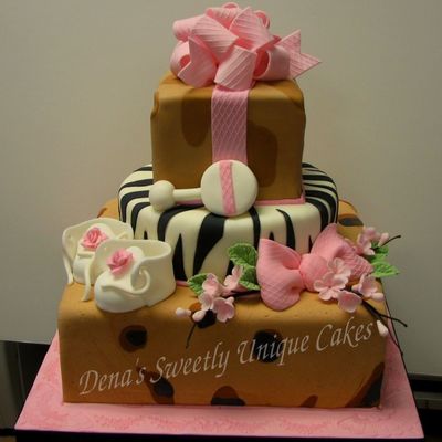 Animal Print Baby Girl Shower