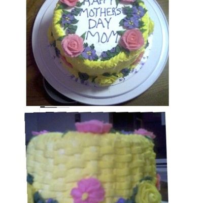 Basket Of Flowers For Mom