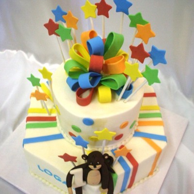 Primary Colors Monkey Cake