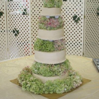 Hydrangea Wedding Cake
