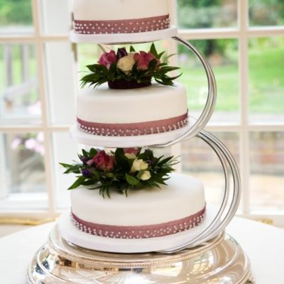 3 Tier With Fresh Flowers