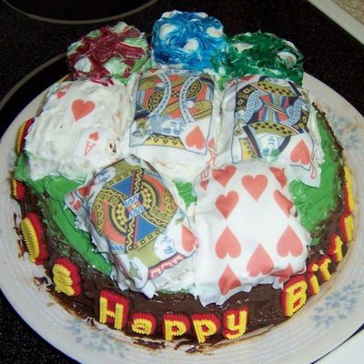 Poker Cake