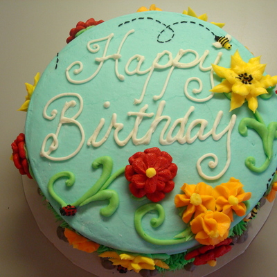 Spring Birthday Cake