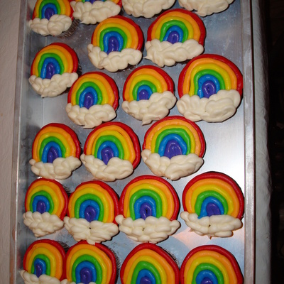 Rainbow Cupcakes