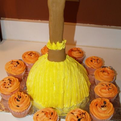 Witch Broom Cake