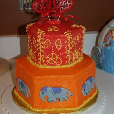 India Engagement Cake