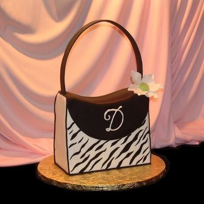 Zebra Purse Cake