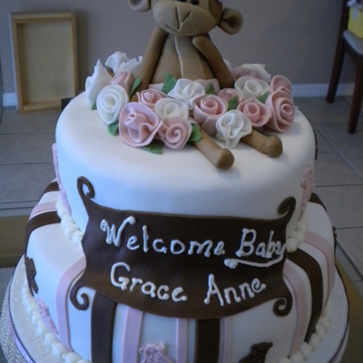 Monkey Baby Shower Cake