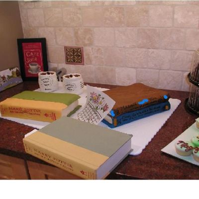 Book Club Theme Cake For 40Th, 50Th And 10Th Birthday
