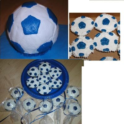 Soccer Ball 3D Blue