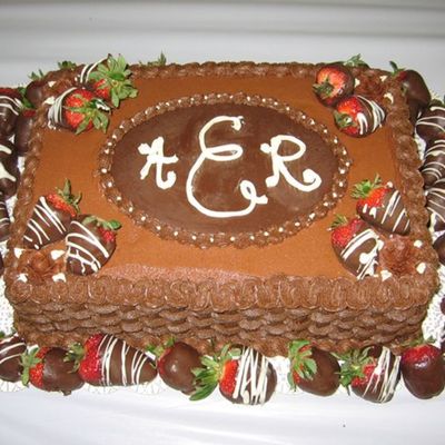 Chocolate Buttercream Groom's Cake