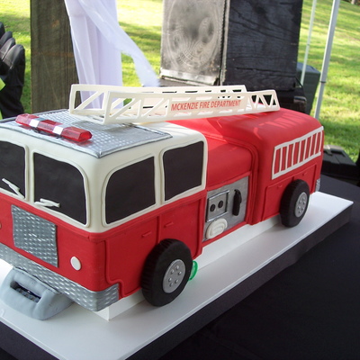 Firetruck Groom's Cake