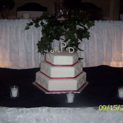 Hexagon Wedding Cake