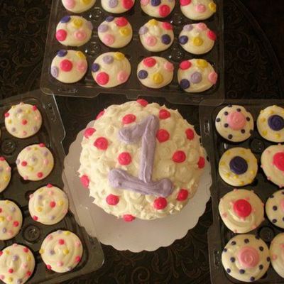 Cupcakes For Friend's Daughter's 1St B-Day