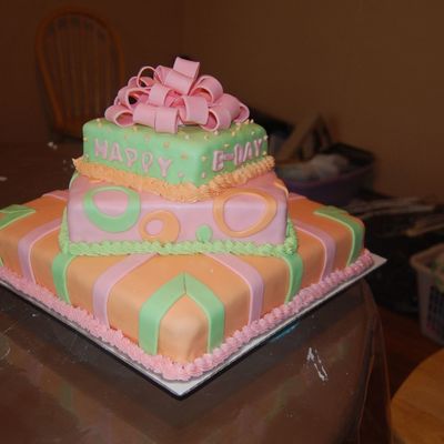 Off Set Square Cake