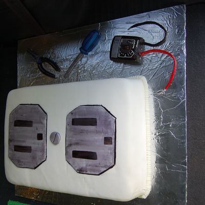 Electronics Graduation Cake