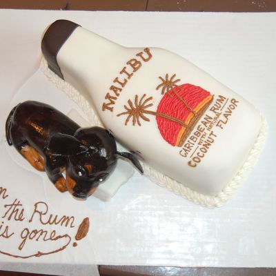 Malibu Rum Bottle