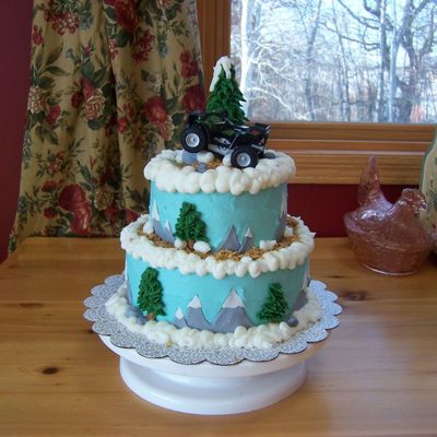 Four Wheeler Thank You Cake