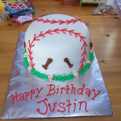 Baseball Birthday Cake