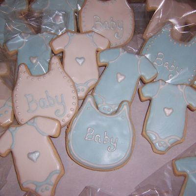 Baby Boy Shower Cookies