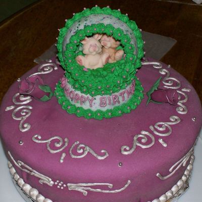 Purple Birthday Cake