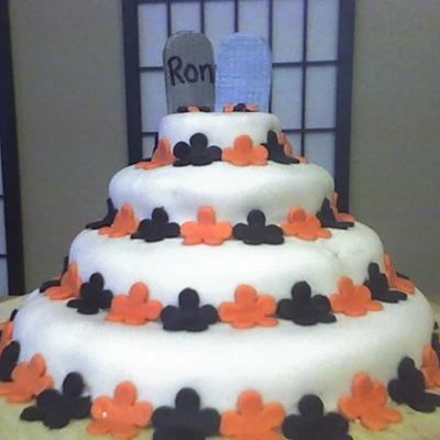 Halloween Wedding Cake