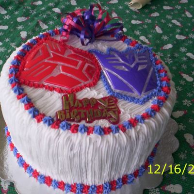 Transformers Small Cake