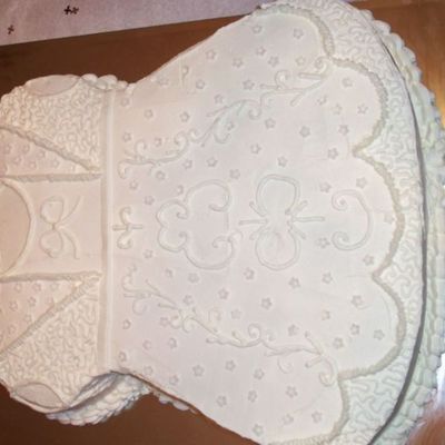 Babtism Dress Cake
