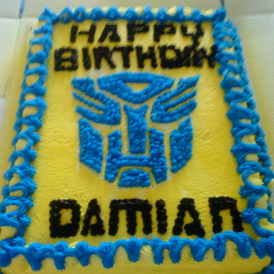 Transformers Birthday Cake
