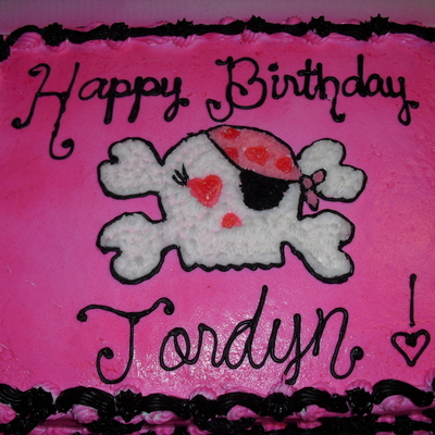 Pirate Girl Birthdy Cake