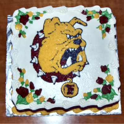 Ferris State Bulldog Birthday Cake