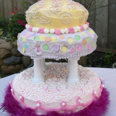 "fancy Nancy" 4 Yr Girl Birthday Cake