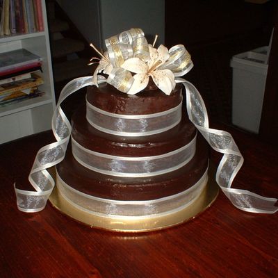 Chocolate Ganache And Lilies