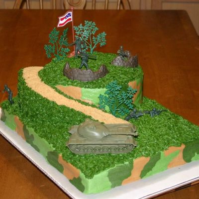 Military Birthday Cake