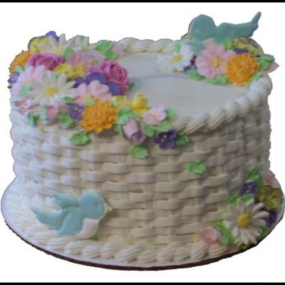 Wilton Basketweave Display Cake