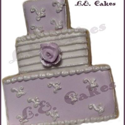 Purple Wedding Cookie