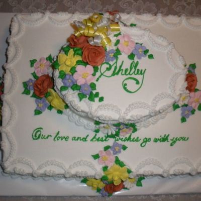 Floral Farewell Cake