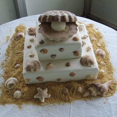 Seashell Wedding Cake