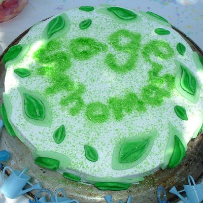 Leaf Shower Cake