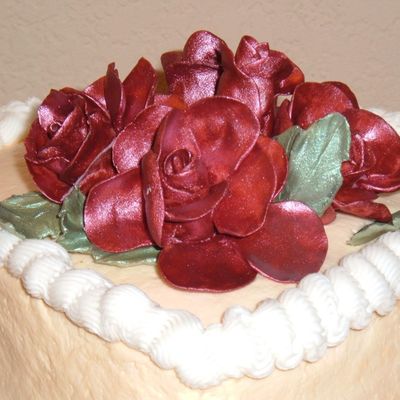 Wedding Cake Gumpaste Roses