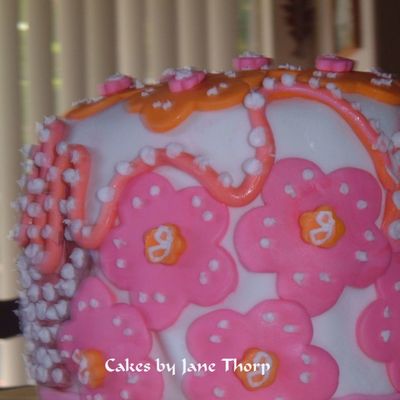 Groovy Pink And Orange Flowers